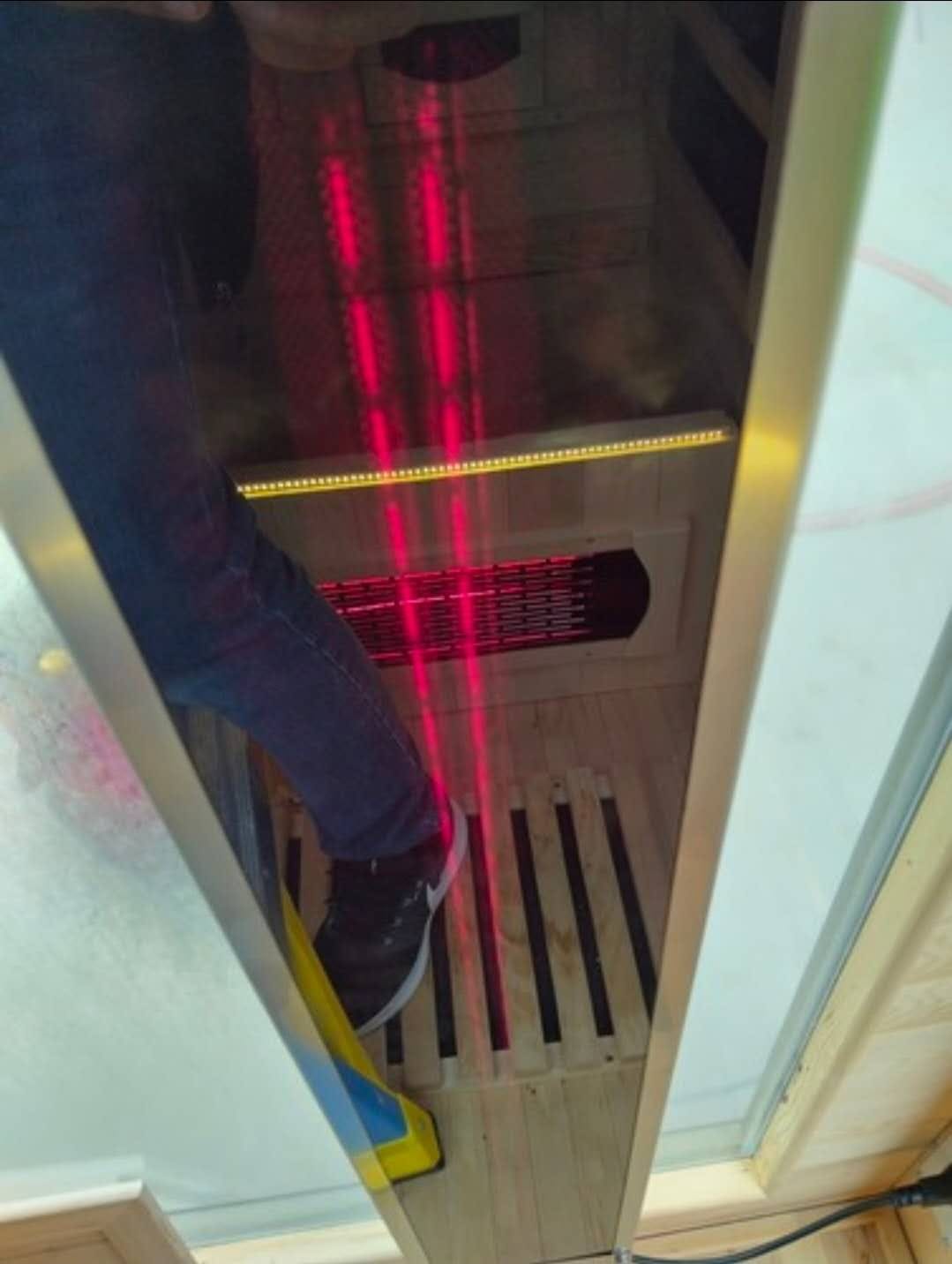 Customer photo review of SAUNASNET® Outdoor Black Aluminium Infrared Sauna with Wifi