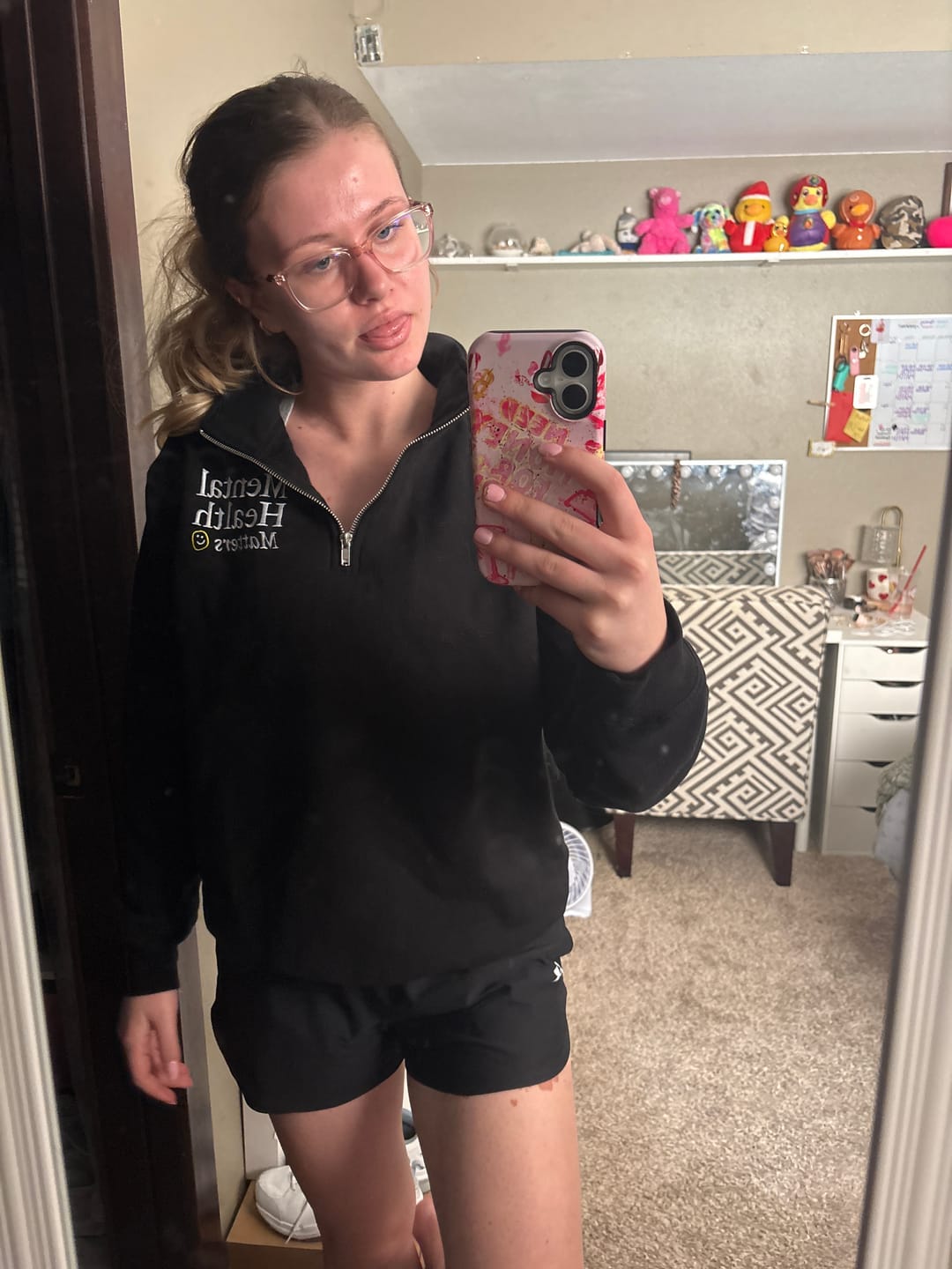 Customer photo review of Mental Health Matters Quarter Zip