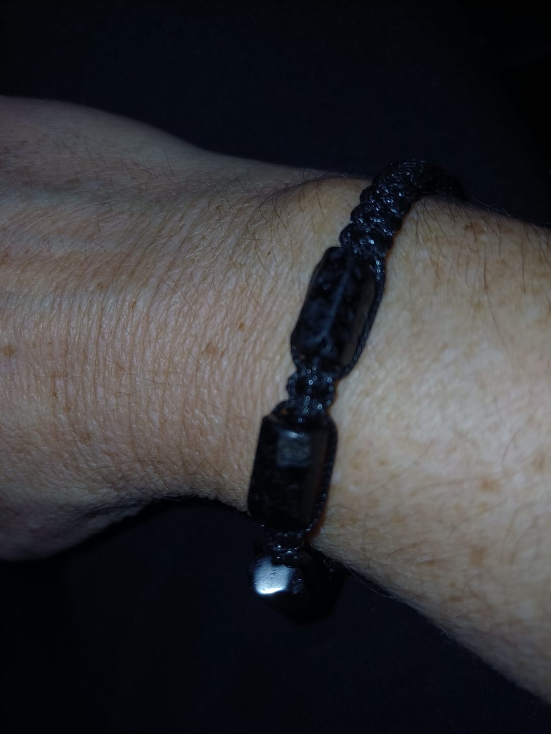 Customer photo review of Turmalin Armband - Unbearbeitet