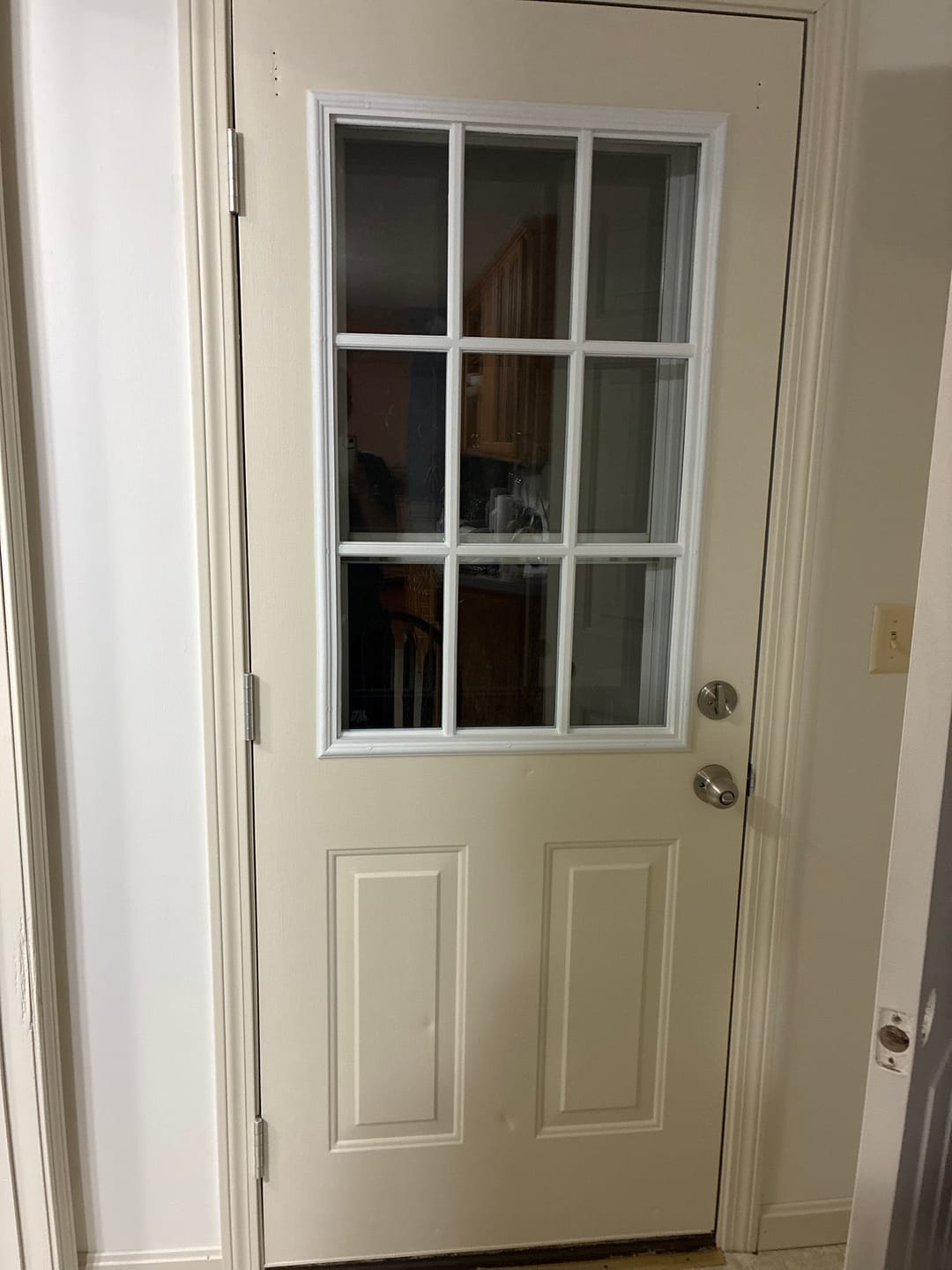 Customer photo review of Clear 9 Lite Glass and Frame Kit (Half Lite)