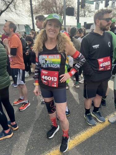 Customer photo review of Progress Pride Unisex Tank