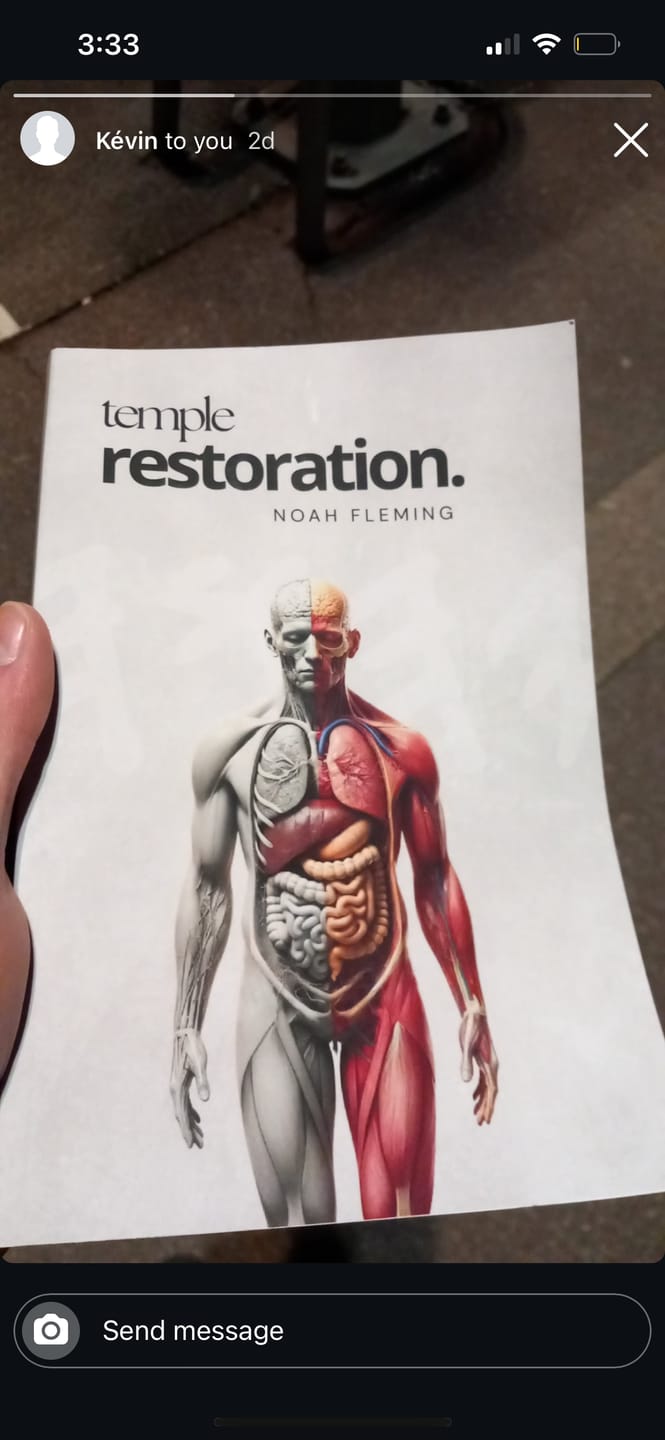 Customer photo review of Temple Restoration Ebook