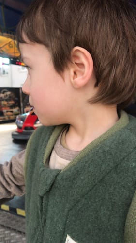 Customer photo review of Wollfleece Weste Grün Gr. 98/104