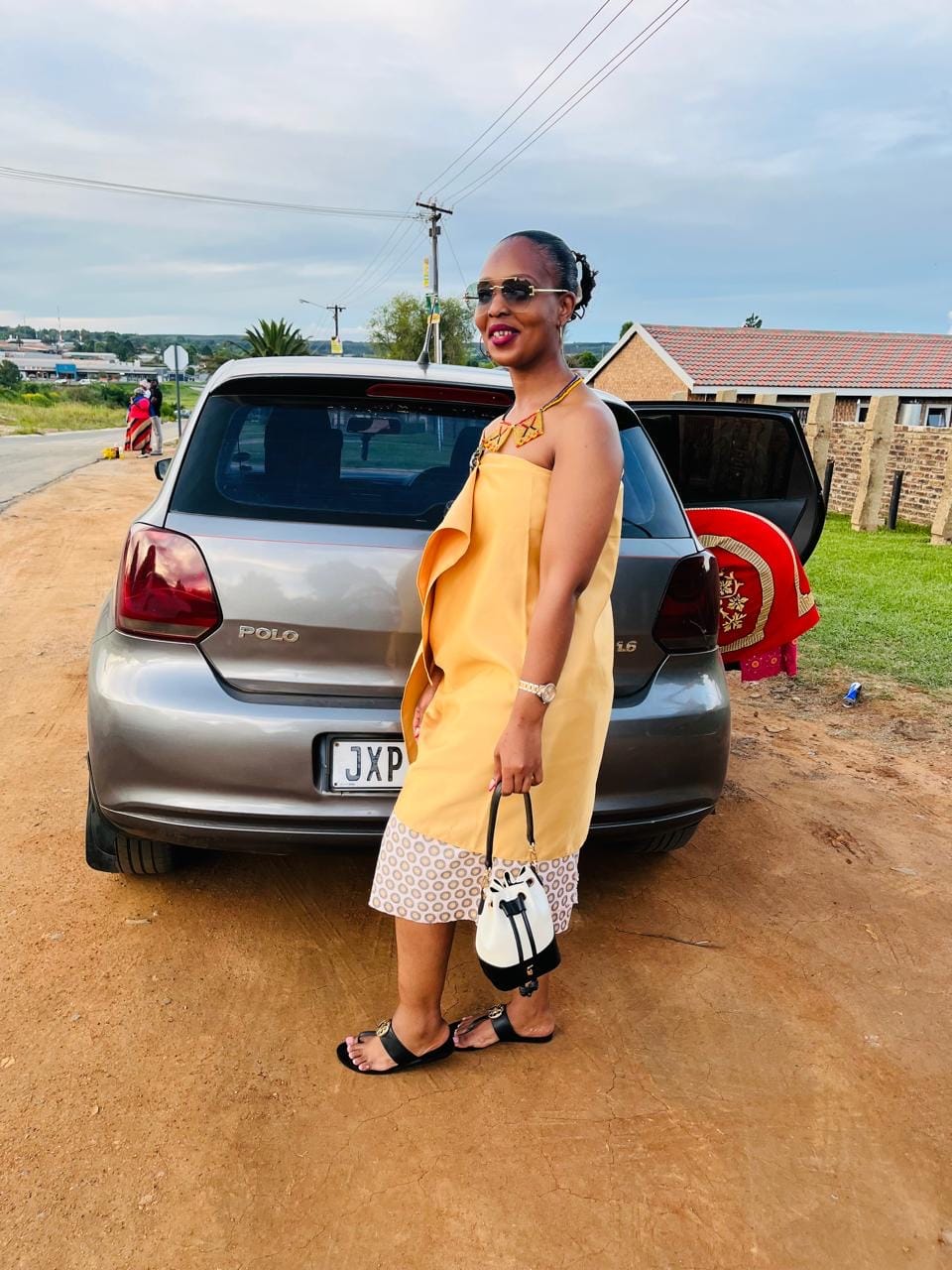 Customer photo review of The Monroe Bucket Bag