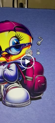 Customer video review of DTF Transfers Upload Your Gang Sheet