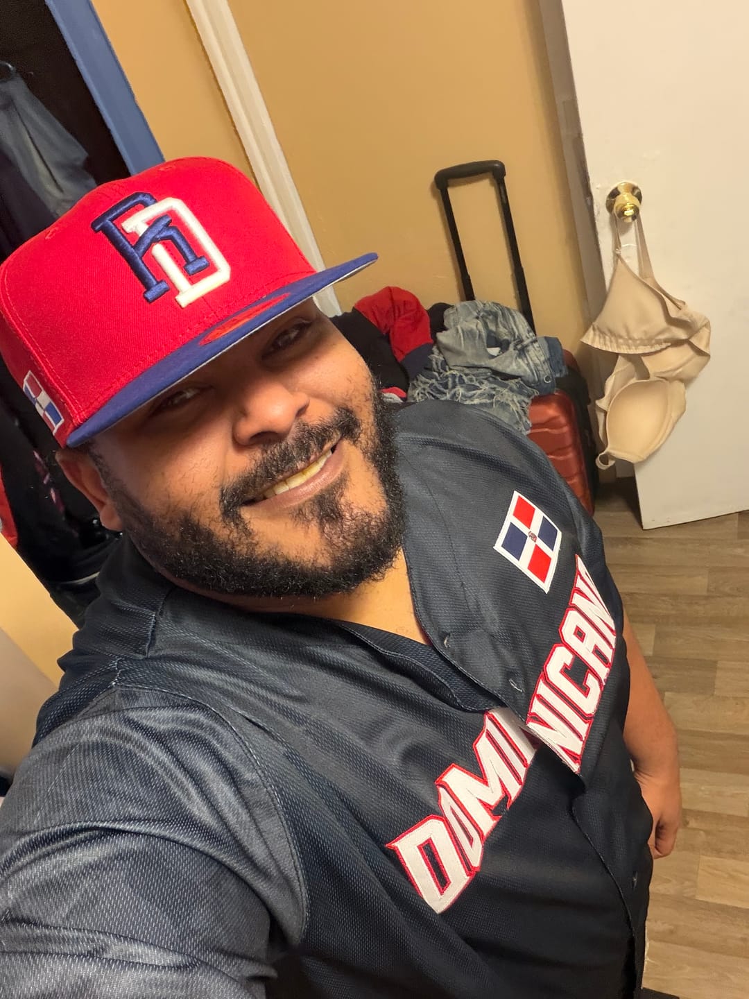 Customer photo review of Dominican Republic Heritage Custom Baseball Jersey