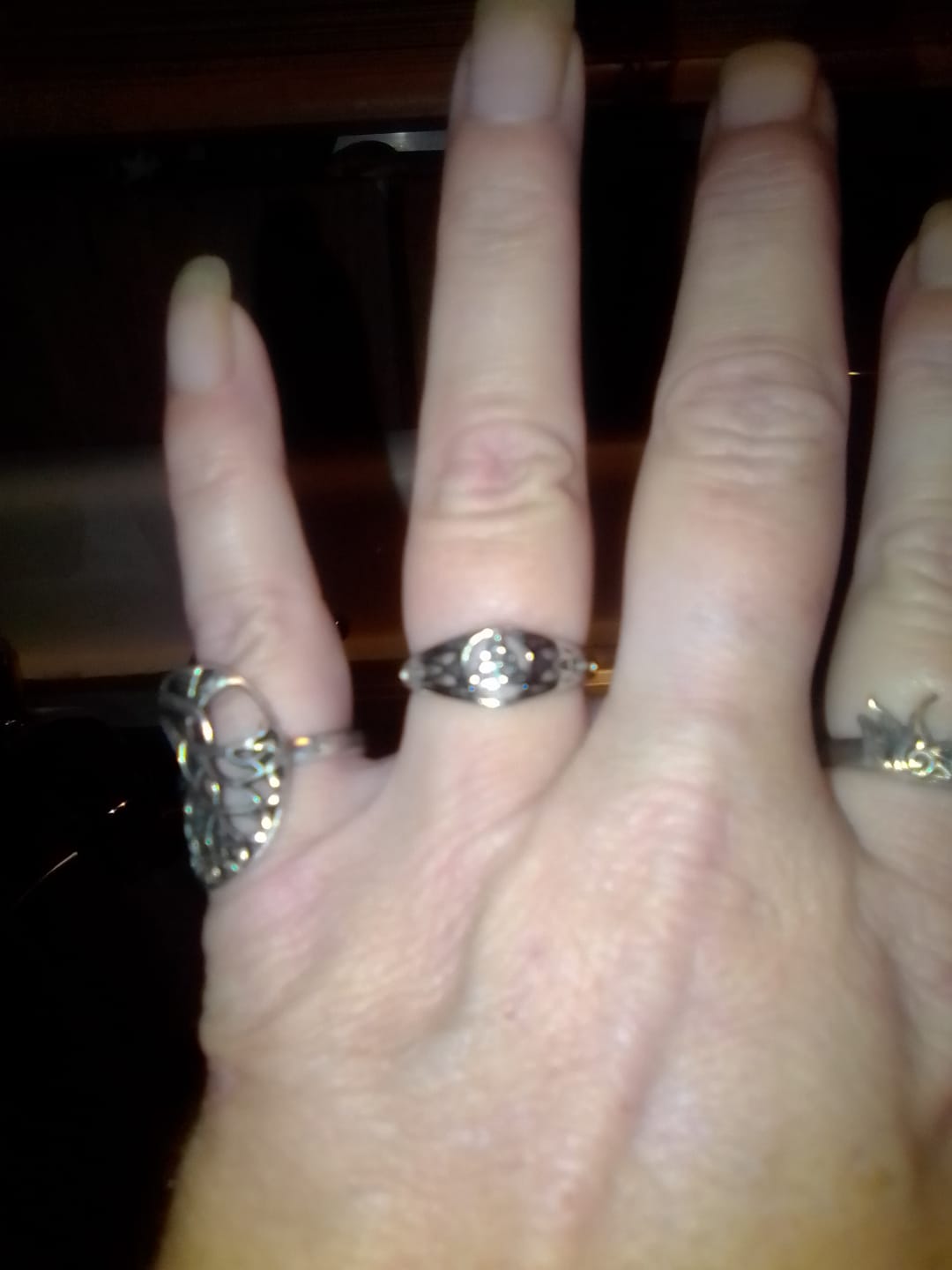 Customer photo review of Titanium Steel Celtic Knot Hollow Ring (Retro Ethnic Style)
