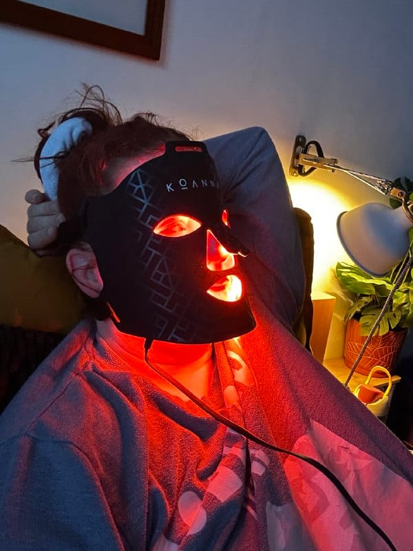 Customer photo review of Koanna® MultiGlo™ LED Light Therapy Mask