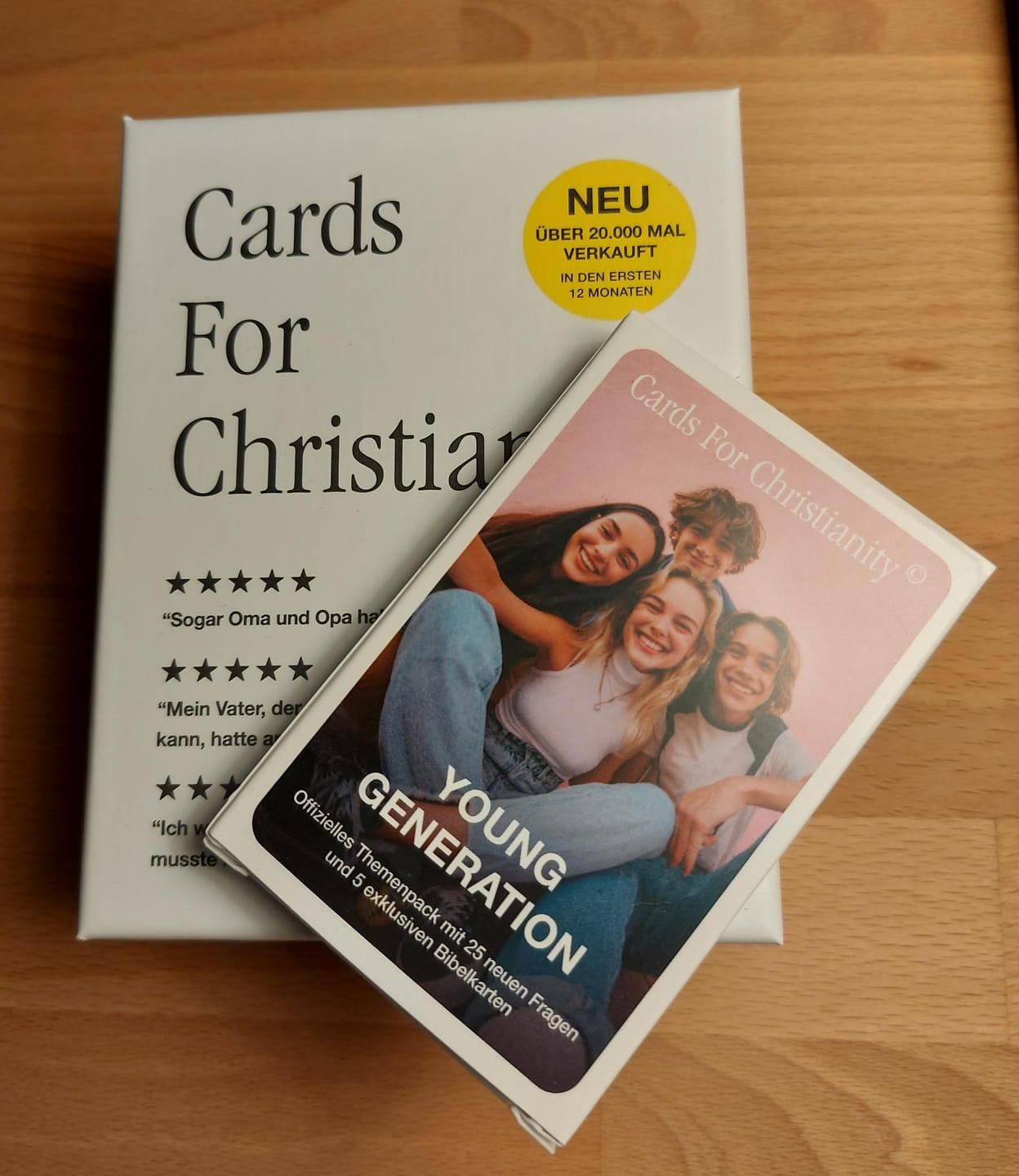 Customer photo review of Cards For Christianity Themenpack YOUNG GENERATION