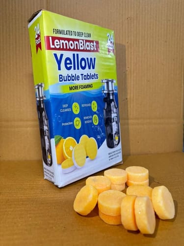 Customer photo review of LemonBlast  Bubble Drain Cleaner Tablets – 24PCS