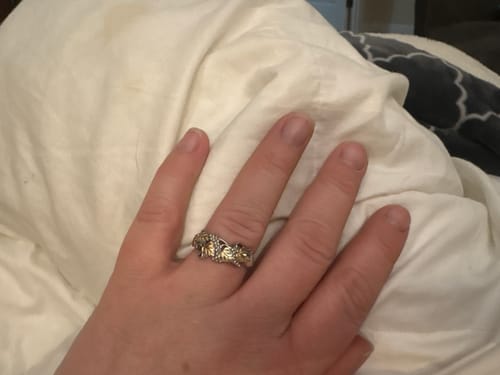 Customer photo review of Lovely Vines - Sterling Silver Black Hills Gold Ring
