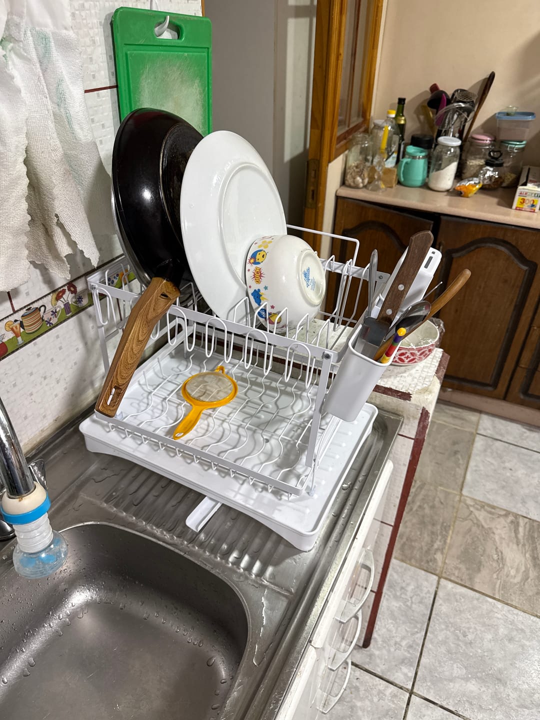 Customer photo review of Escurridor De Platos 2 Niveles Secaplatos Multifuncional
