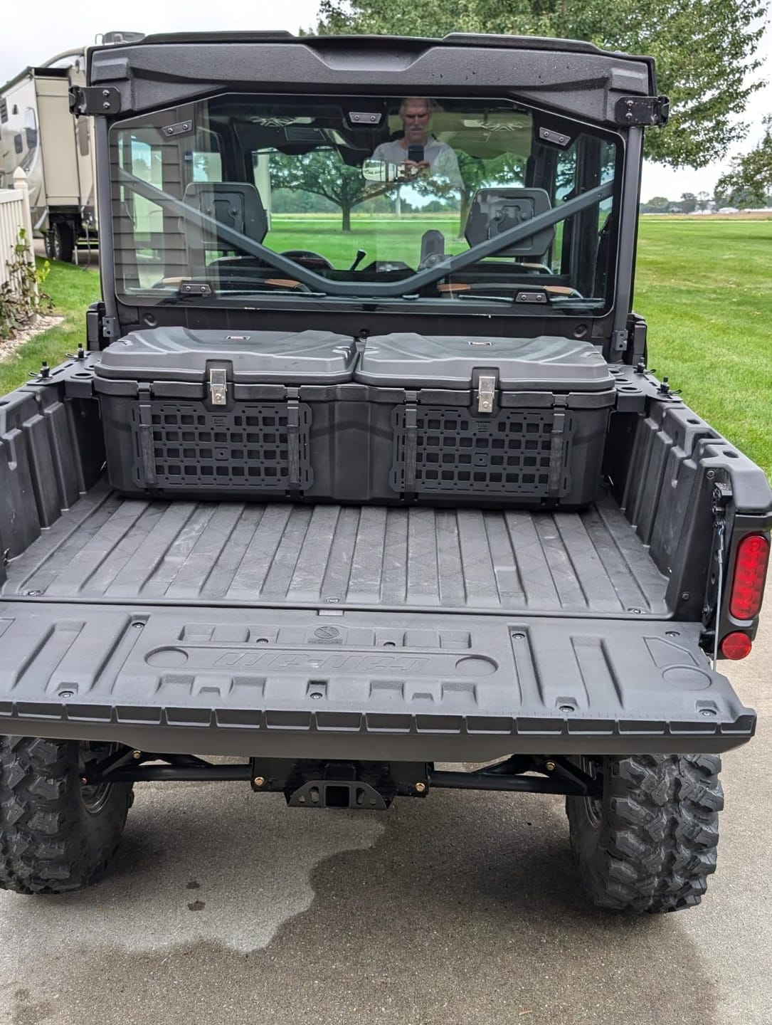 Customer photo review of 110L Lockable Cargo Box for Can-Am Defender HD10|9|8|7|5