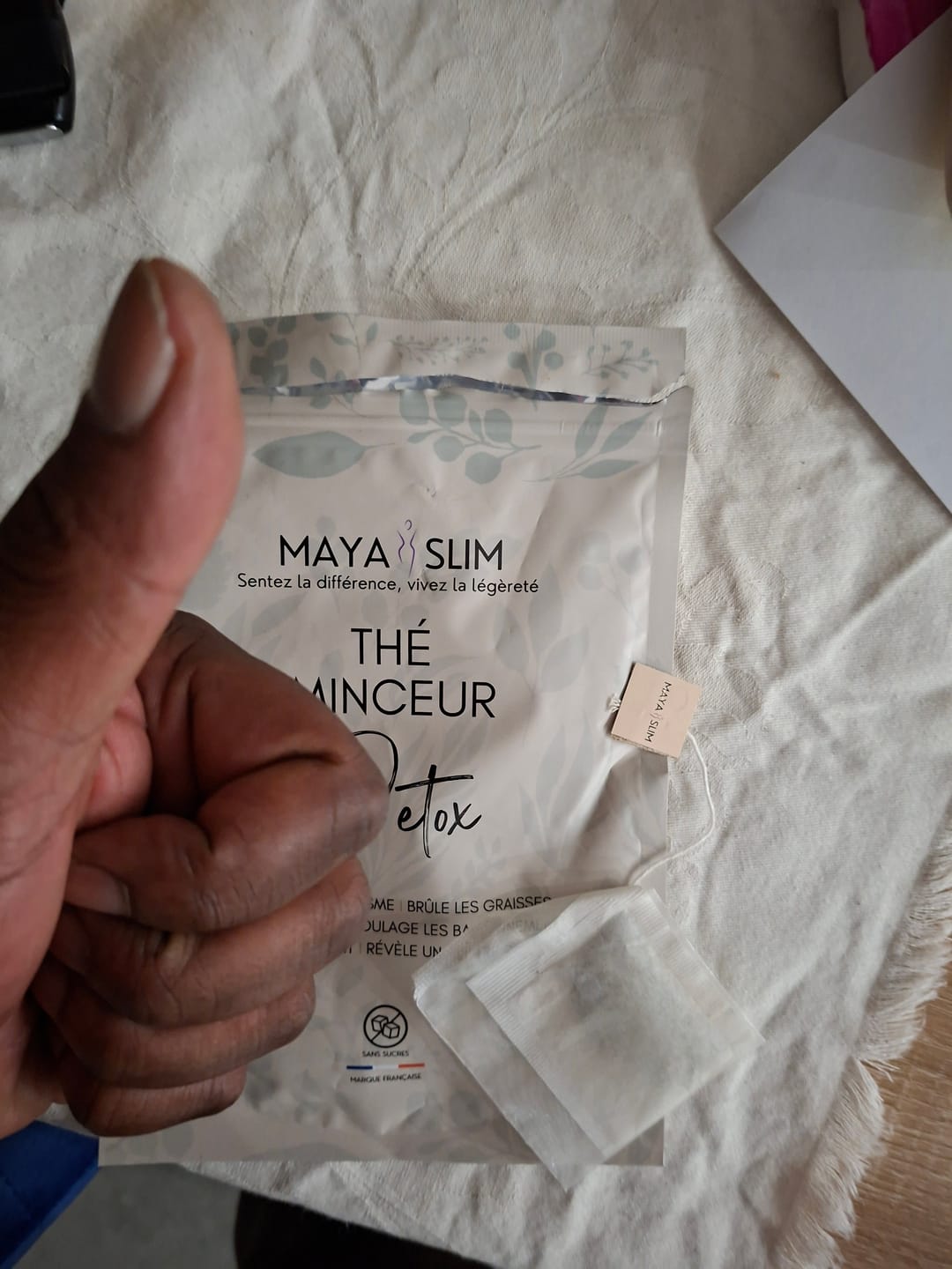Customer photo review of Thé Minceur Detox