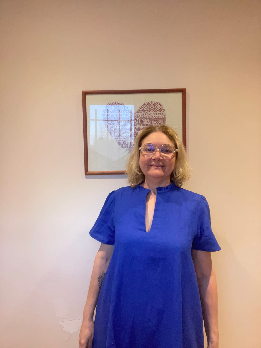 Customer photo review of Robe Céleste - lin bleu majorelle