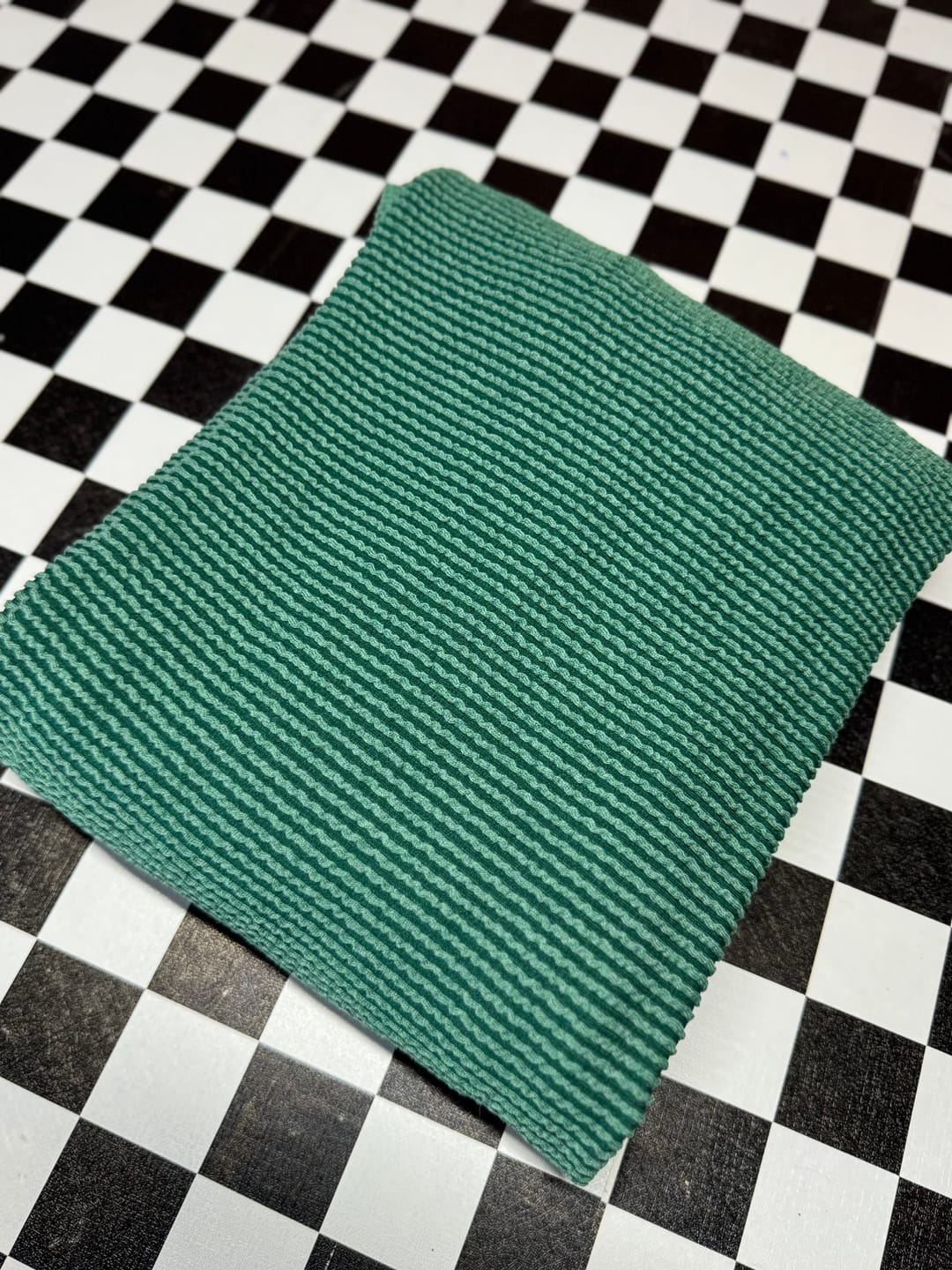 Customer photo review of Jacquard Double Knit Rib Stretch Fabric - KNT4463