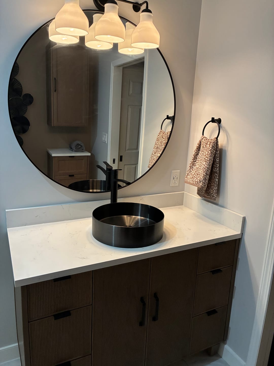 Customer photo review of Malibu 48" Almond Coast Bathroom Vanity