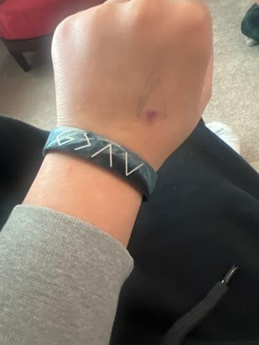 Customer photo review of Daily Bible Verse Wristband
