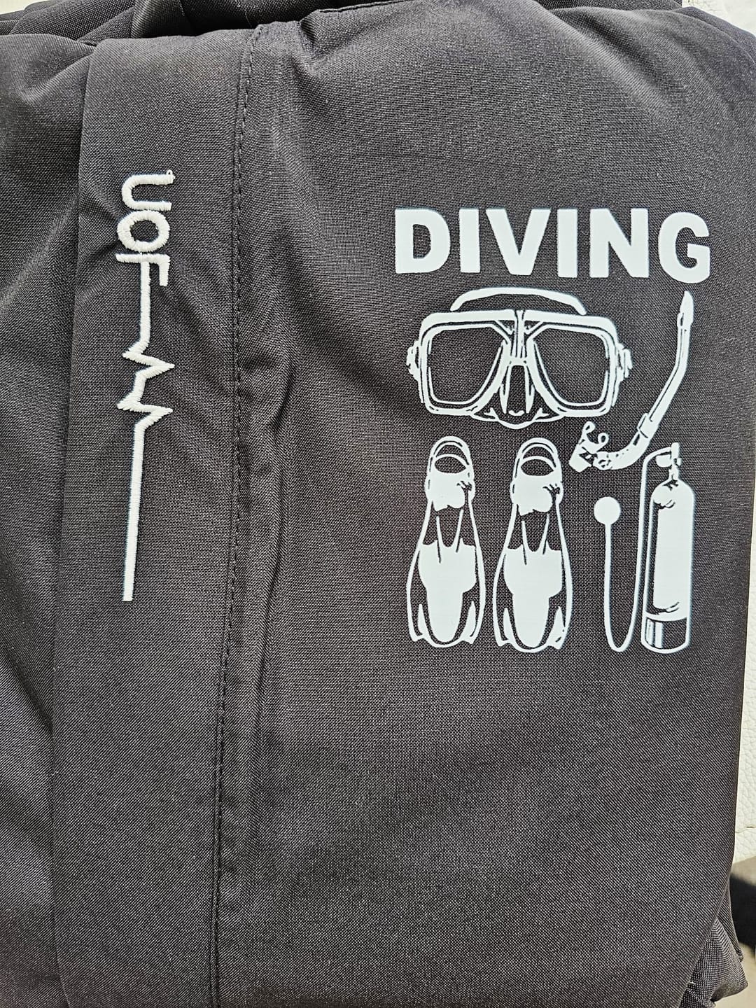 Customer photo review of Unisex Hooded ‘DIVING' Jacket – Lightweight Zip-Up Outerwear Windbreaker with Pockets