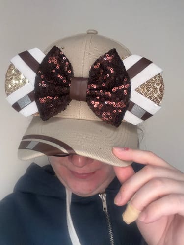 Customer photo review of Turn Mickey Ears into Hat
