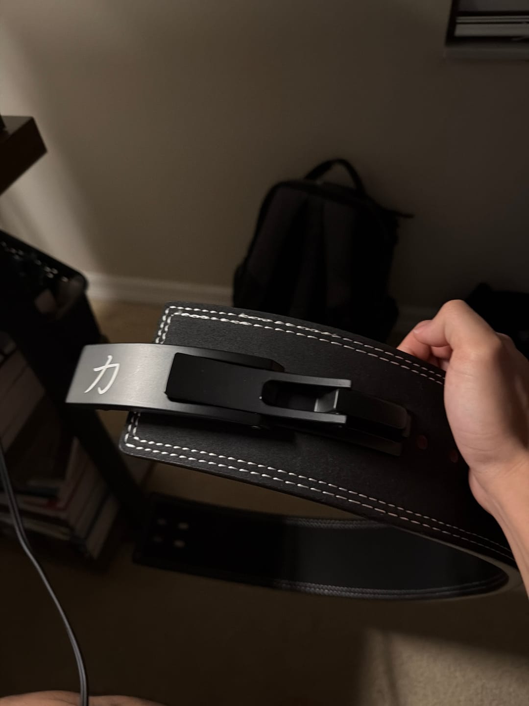 Customer photo review of 10MM Lever Belt - Black