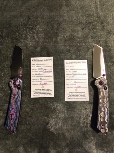 Customer photo review of Kizer Madrac Knife Damtanium Camo Carbon Elmax BLADE DISTRICT EXCLUSIVE