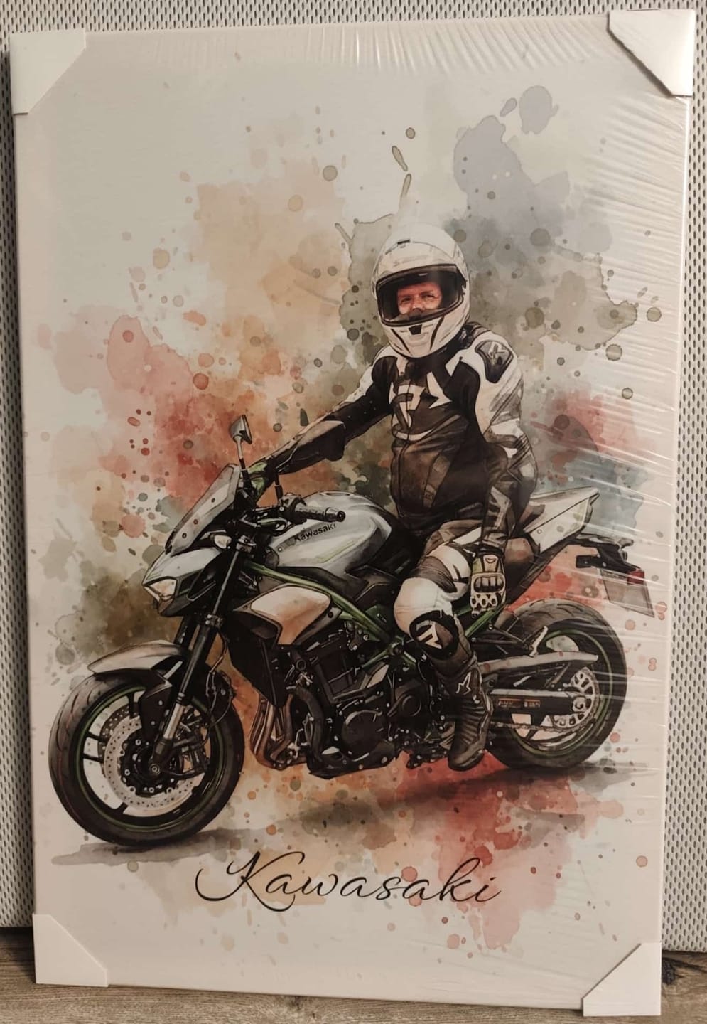 Customer photo review of Dein Motorrad als Aquarell Poster | Geschenk für Motorradfahrer