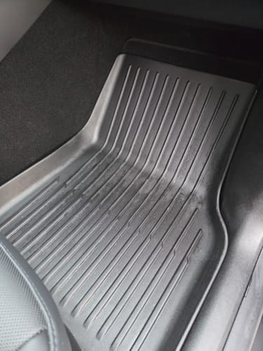 Customer photo review of All-Weather TPE Floor Mats & Cargo Liners Set for Tesla Model Y Juniper 2025+