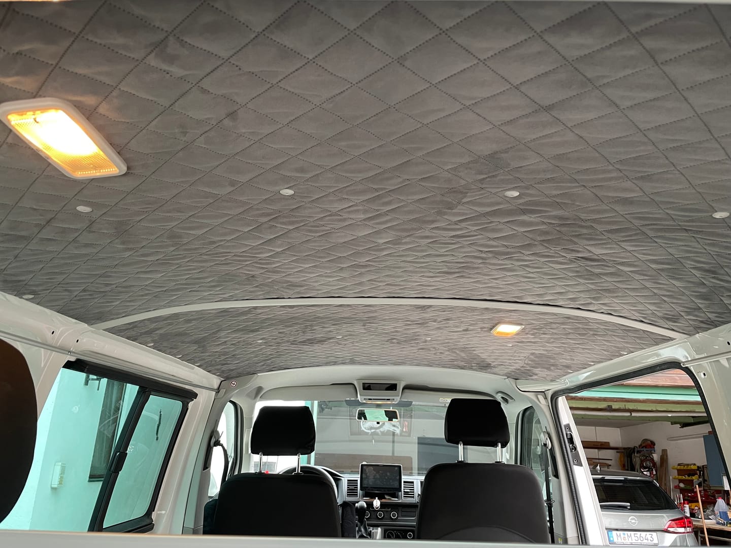 Customer photo review of Polsterstoff gesteppt, je lfm.