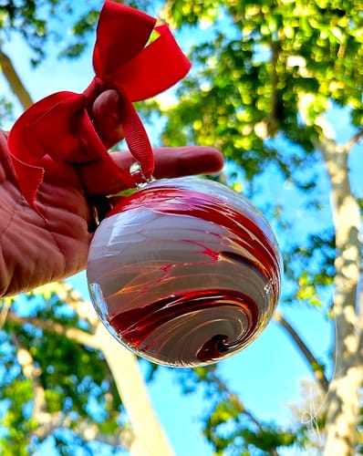 Customer photo review of Mini Holiday Ornament, Peppermint Swirl