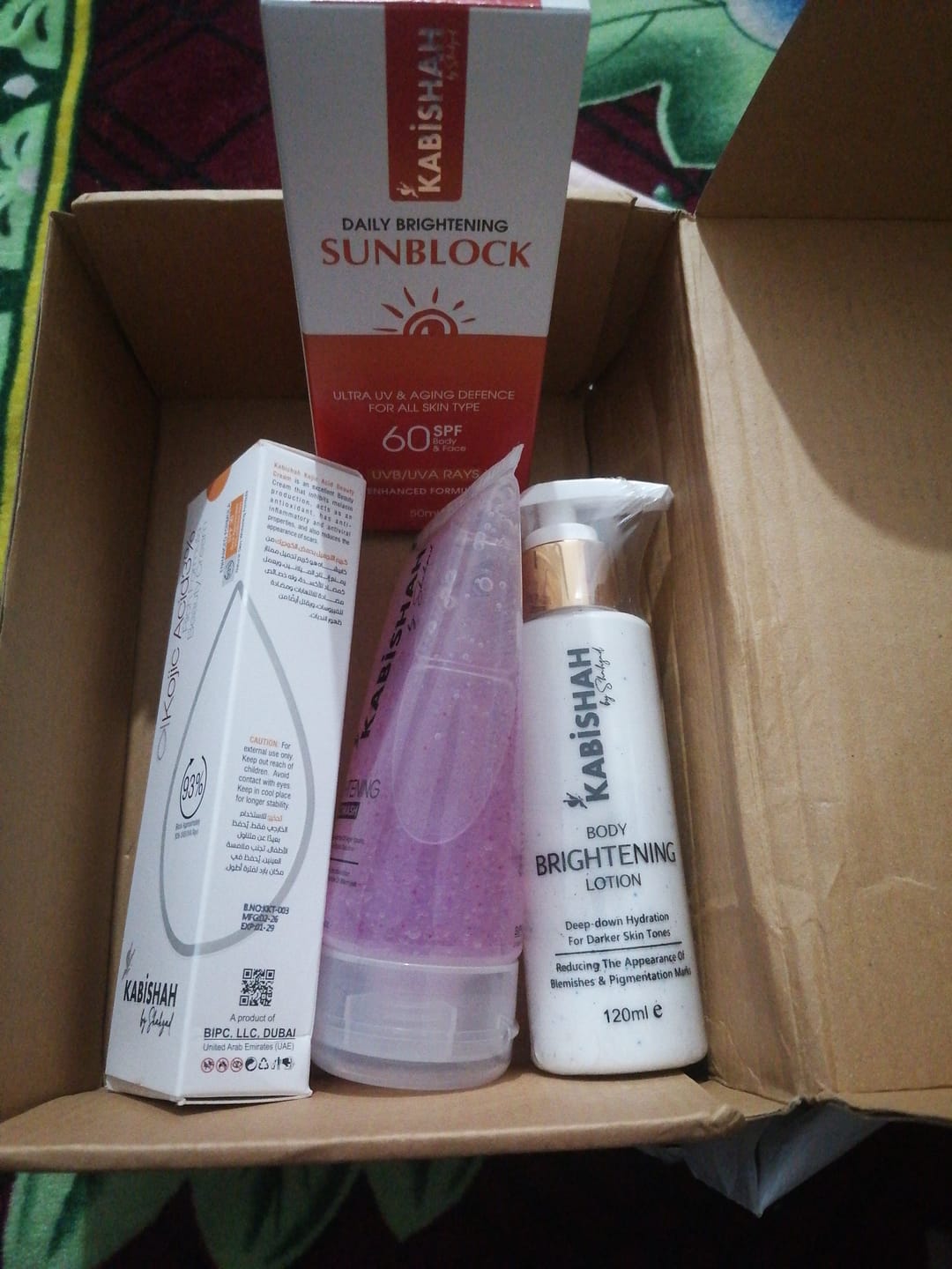 Customer photo review of Kojic Acid Hyper Pigmentation Bundle