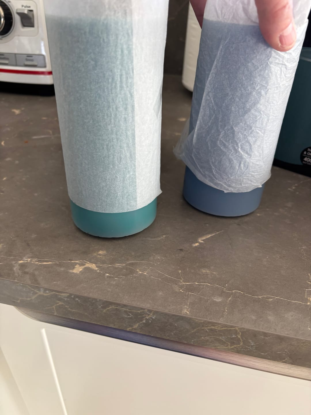 Customer photo review of LED Bloklys Ø 7,5 x 15 cm Jade Grøn