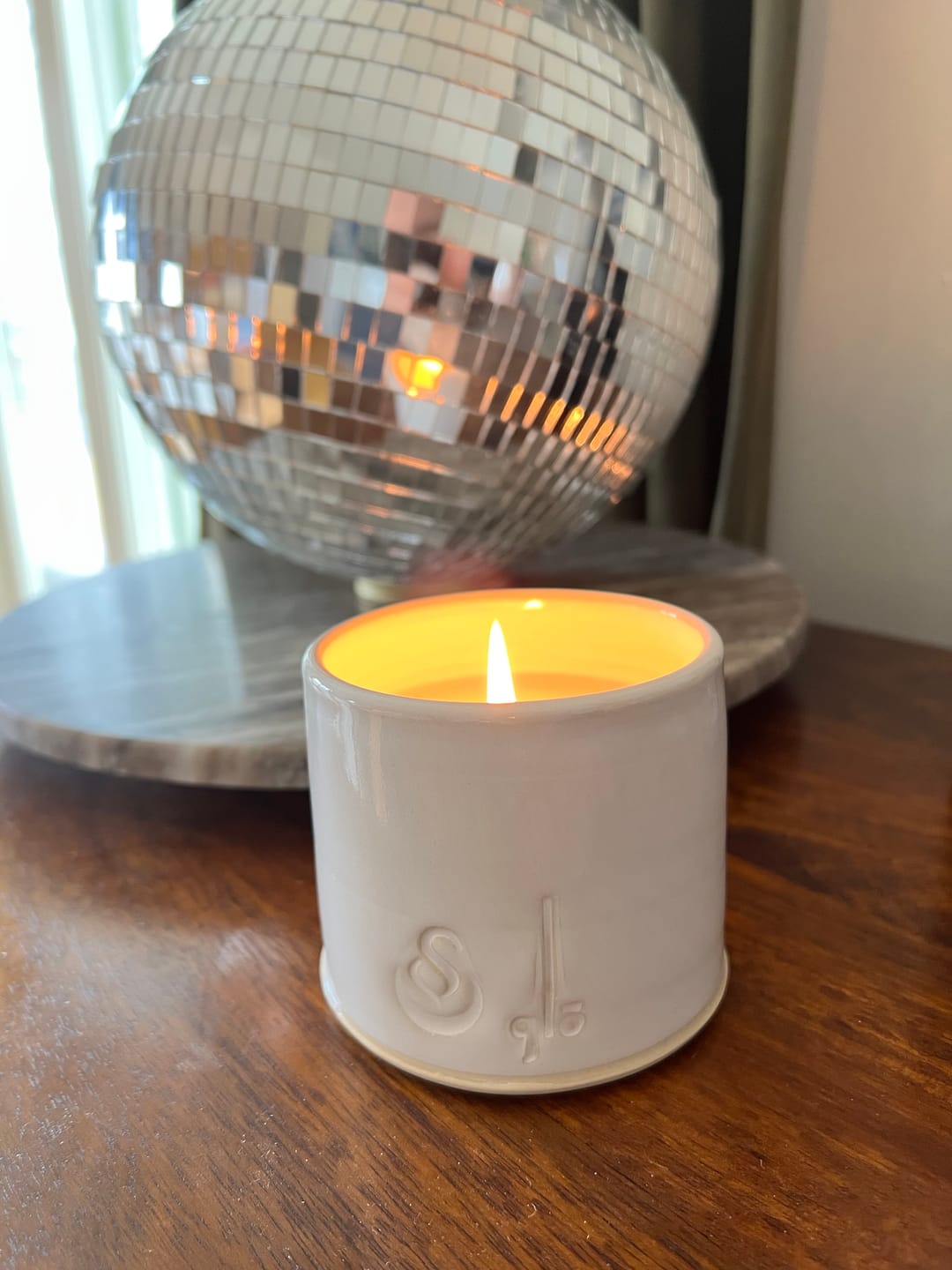 Customer photo review of glo garden candle