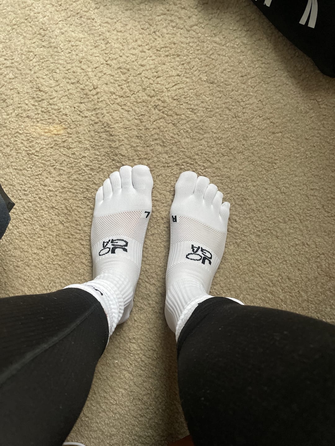 Customer photo review of Barefoot Grip Socks