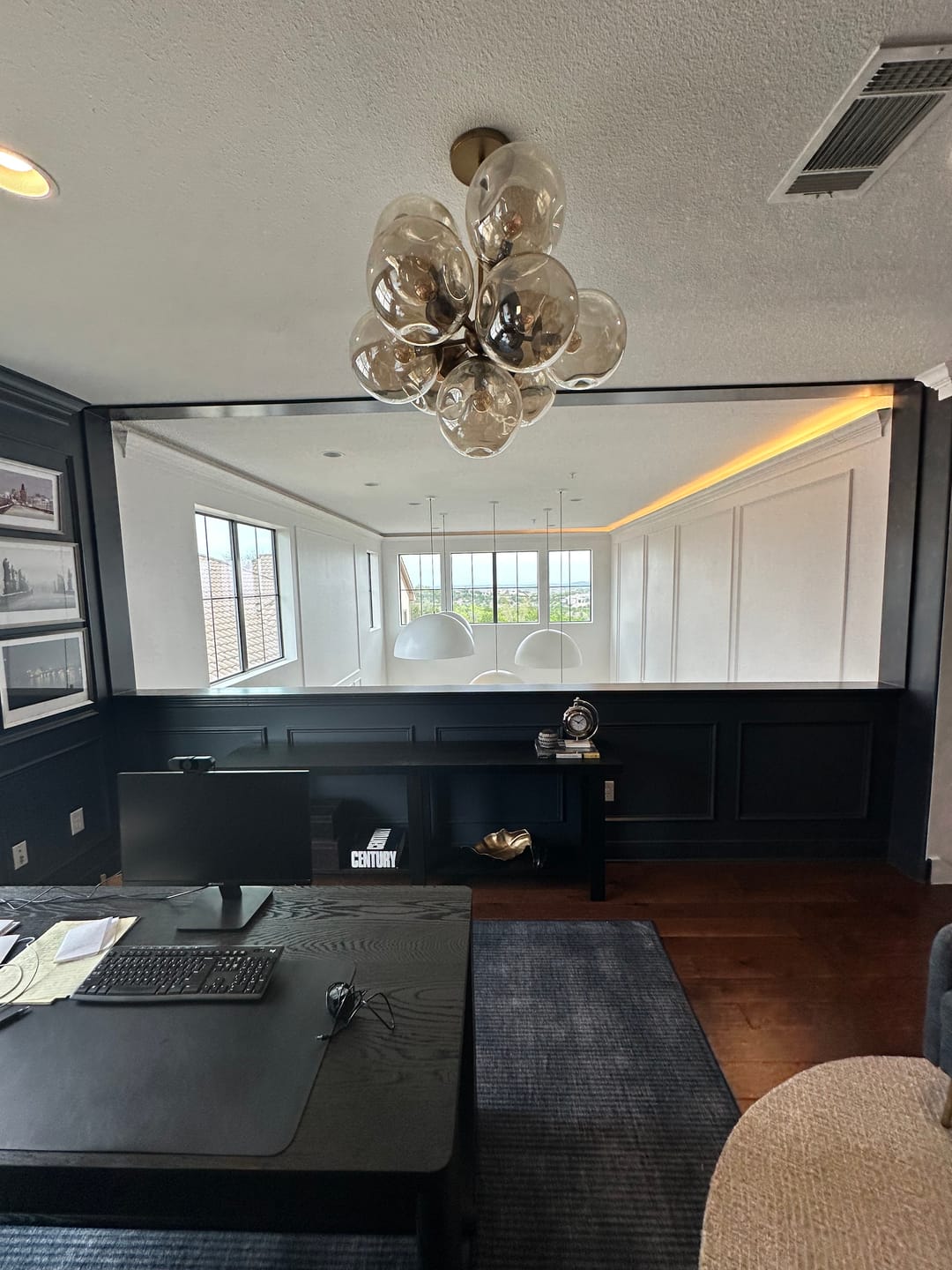 Customer photo review of Oversized Metal Dome Pendant Light