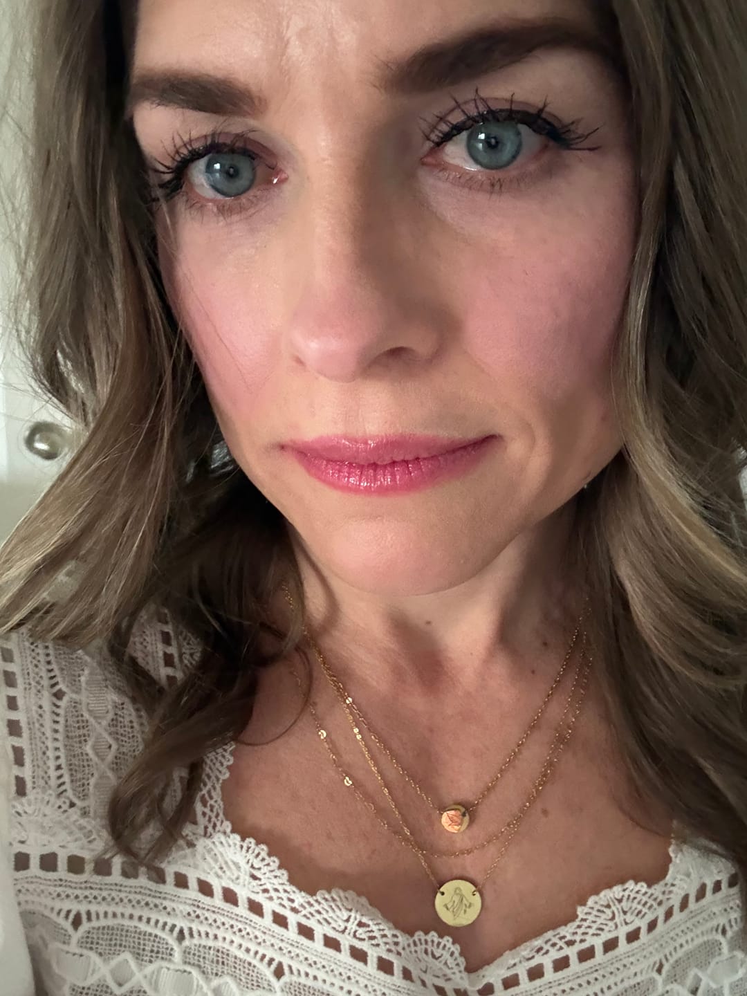 Customer photo review of Tiny Hearts Stacking Chain