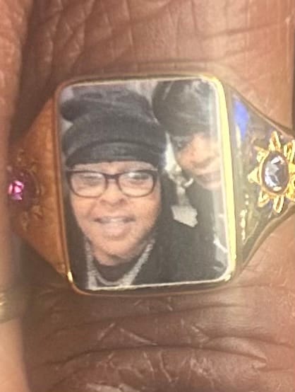 Customer photo review of Personalized Photo Birthstone Custom Ring