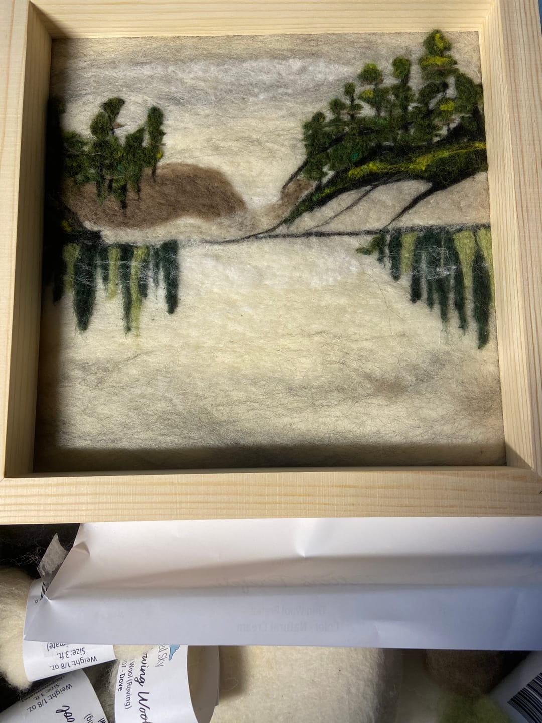 Customer photo review of Lake Reflections Needle Felting Kit