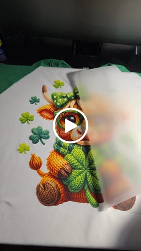 Customer video review of DTF Transfers Upload Your Gang Sheet