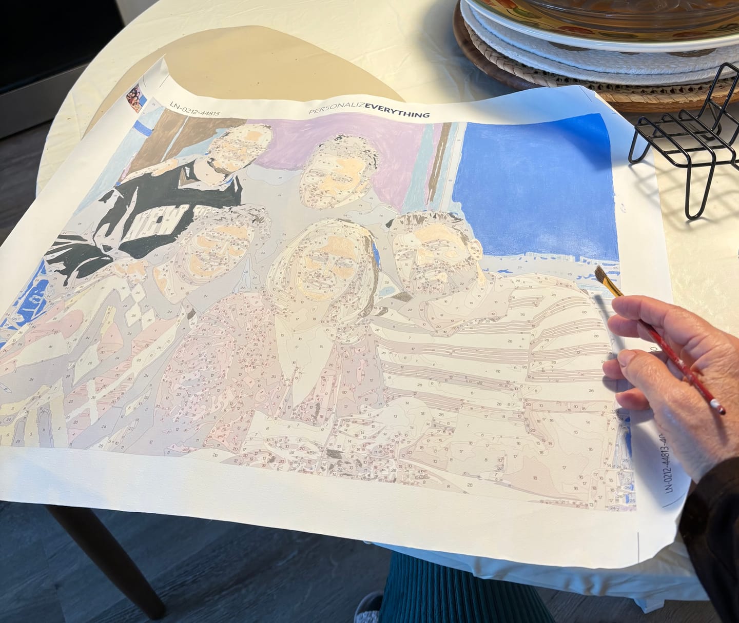 Customer photo review of Paint by Number Kit