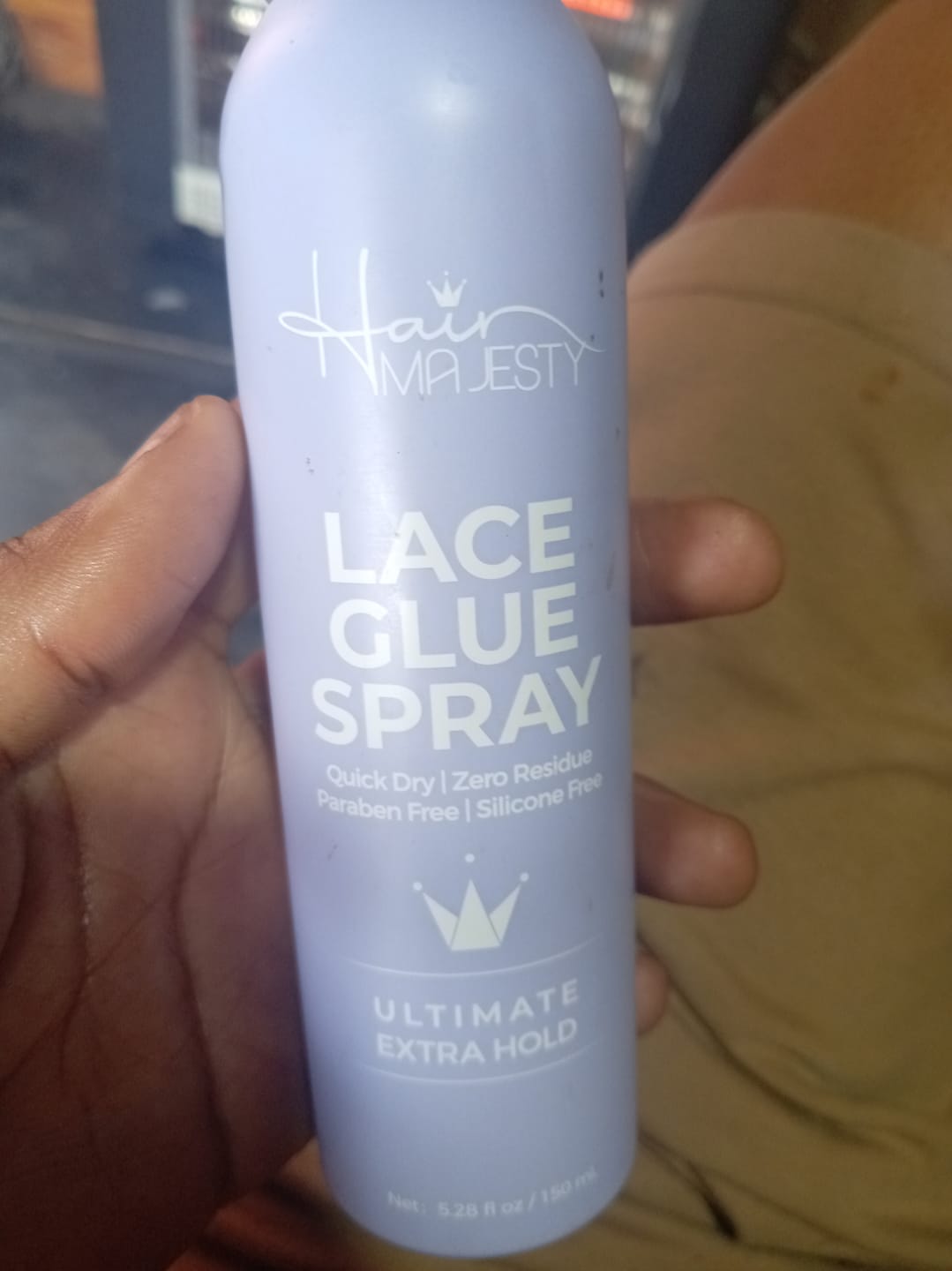 Customer photo review of Ultimate Extra Hold Lace Glue (Waterproof, Invisible Bond)