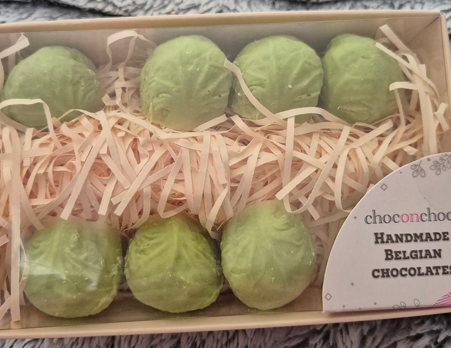 Customer photo review of Chocolate Sprouts