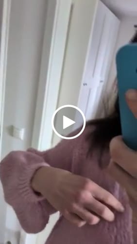 Customer video review of CozyGlam Oversize V-Cardigan Short