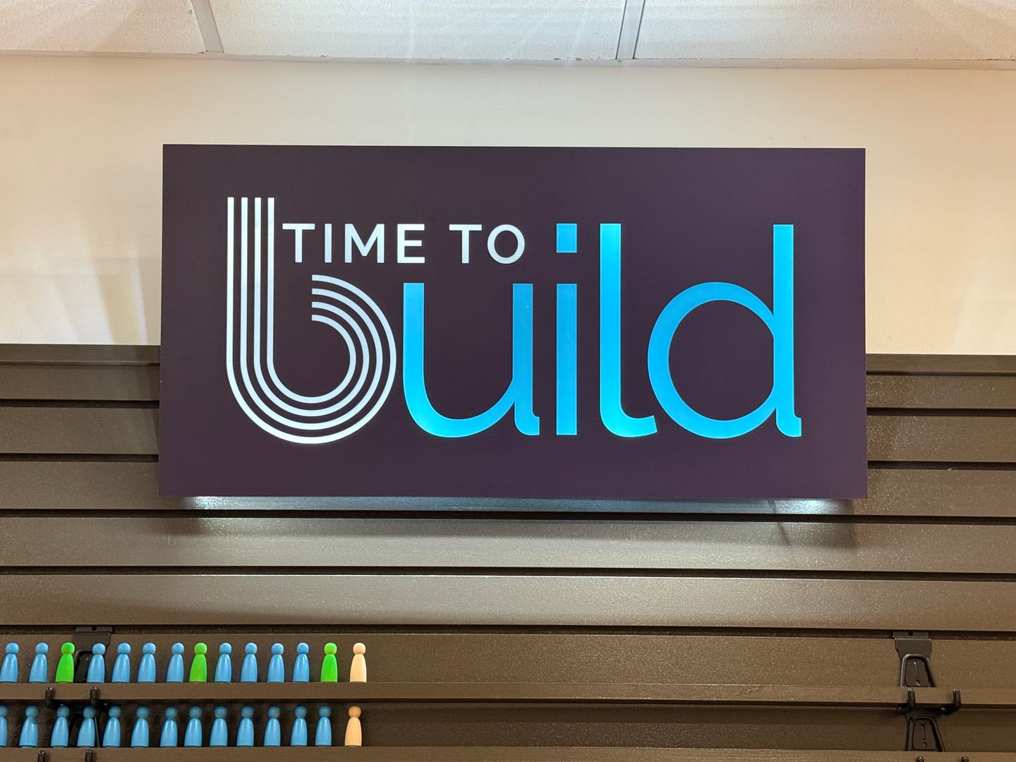 Customer photo review of Interior Front and Backlit Custom Sign (S6)