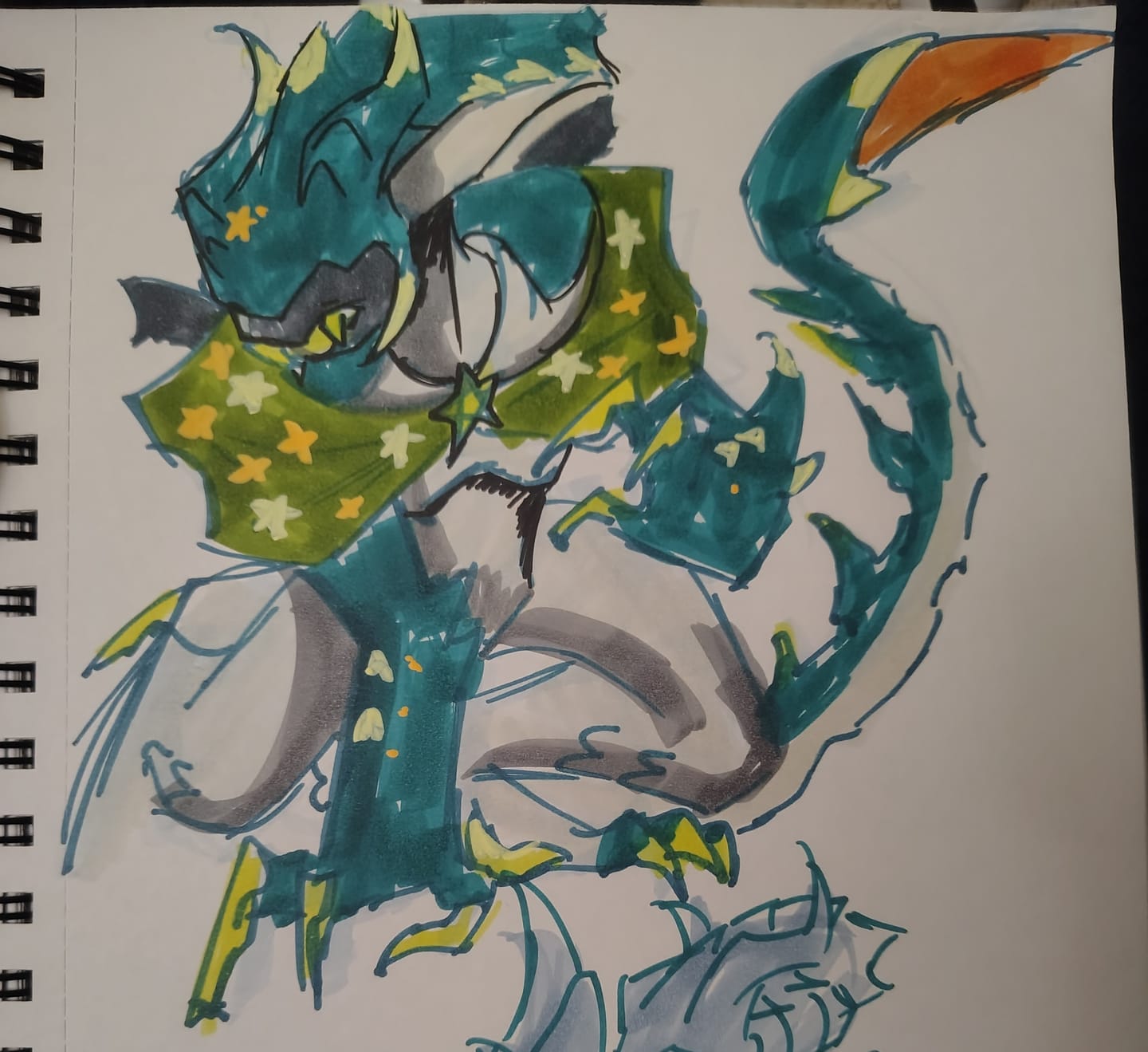 Customer photo review of Ohuhu Bleedproof Double-Sided Marker Pad, Spiral-Bound