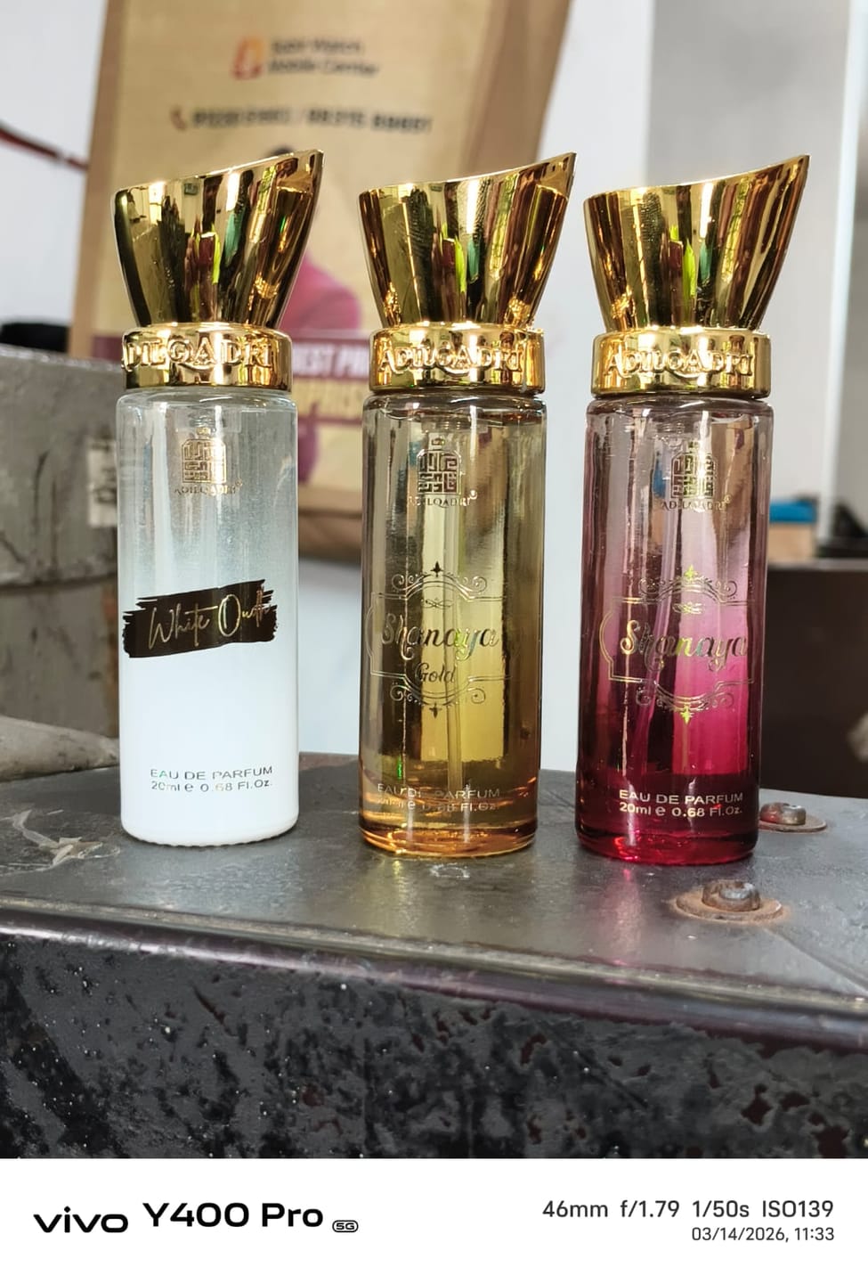 Customer photo review of Shanaya Gold Gourmand Perfume Spray 20ml