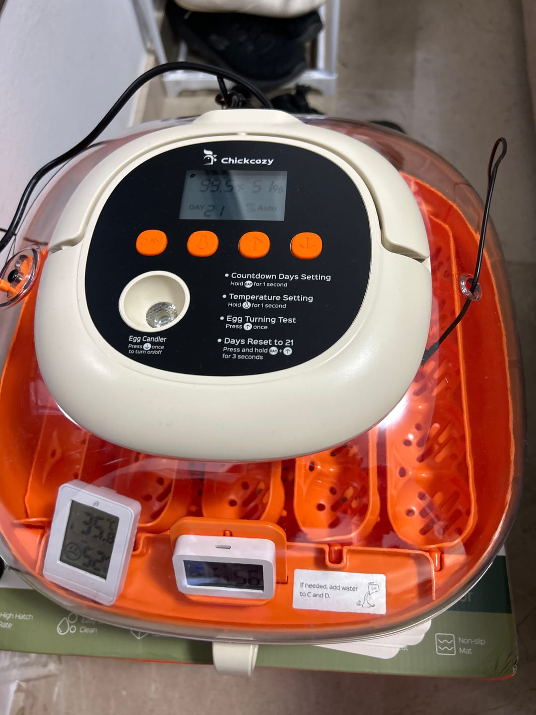 Customer photo review of Egg Incubator -25 Egg Capacity