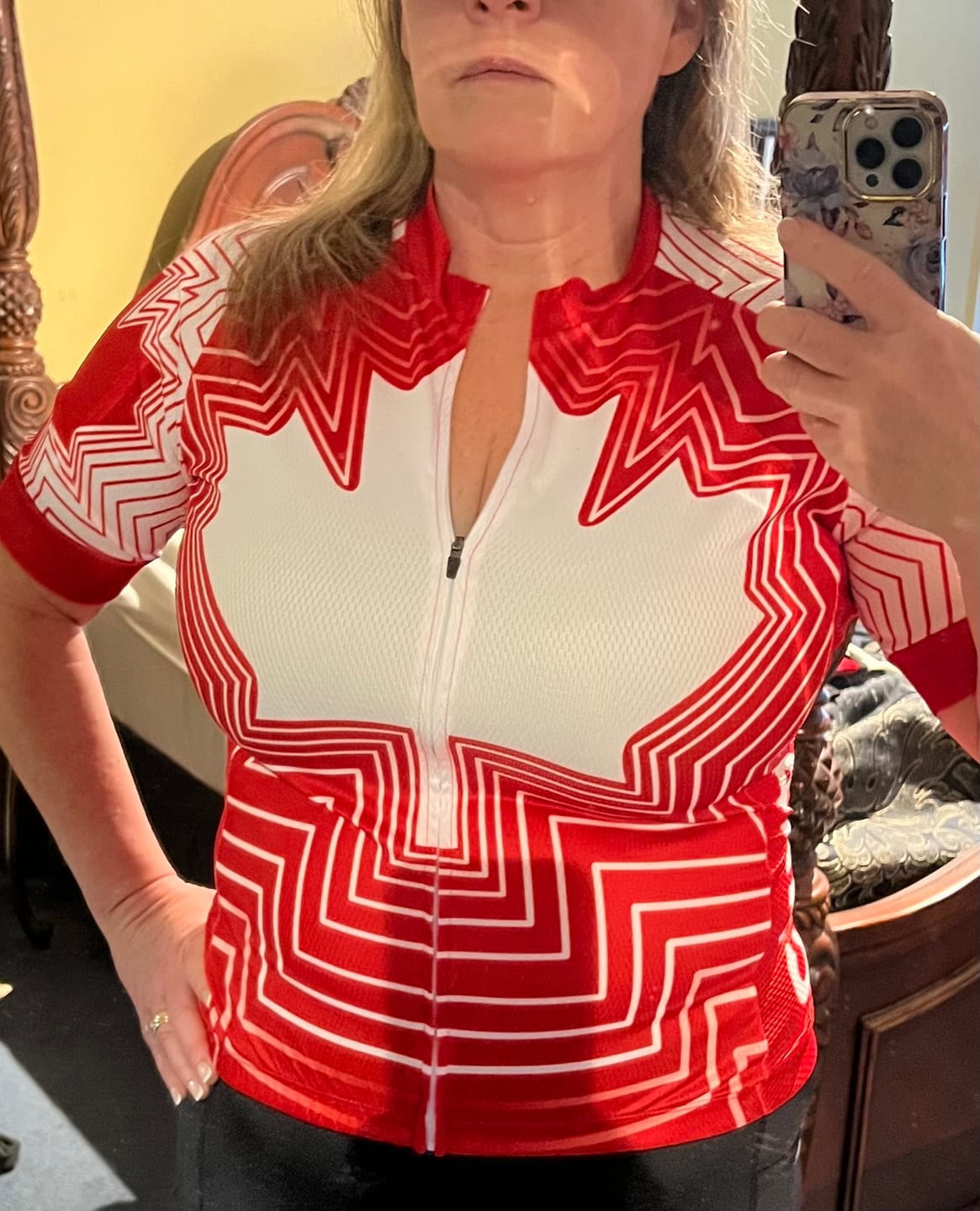 Customer photo review of Canada Cycling Jersey