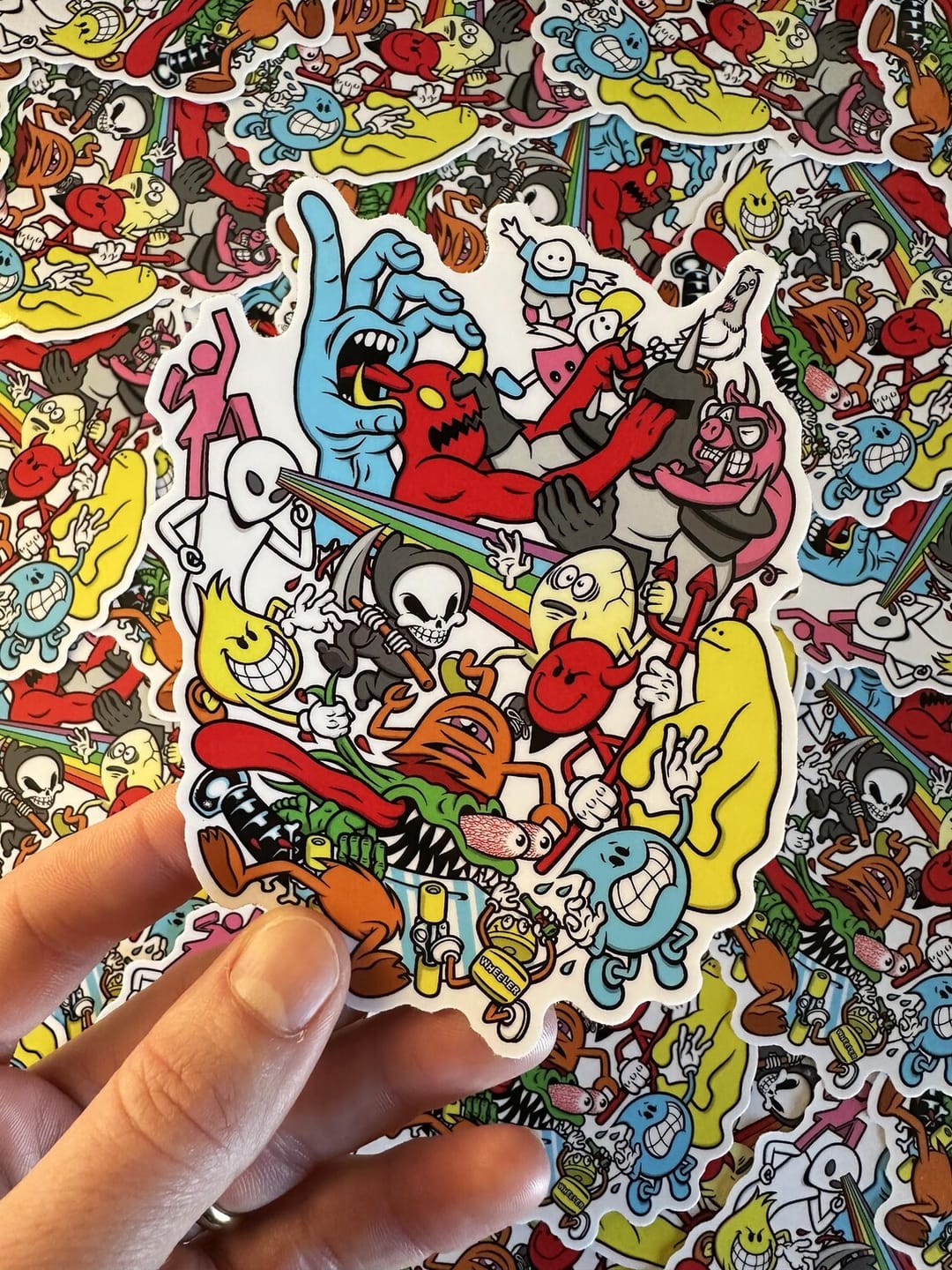 Customer photo review of Cut to Shape Stickers