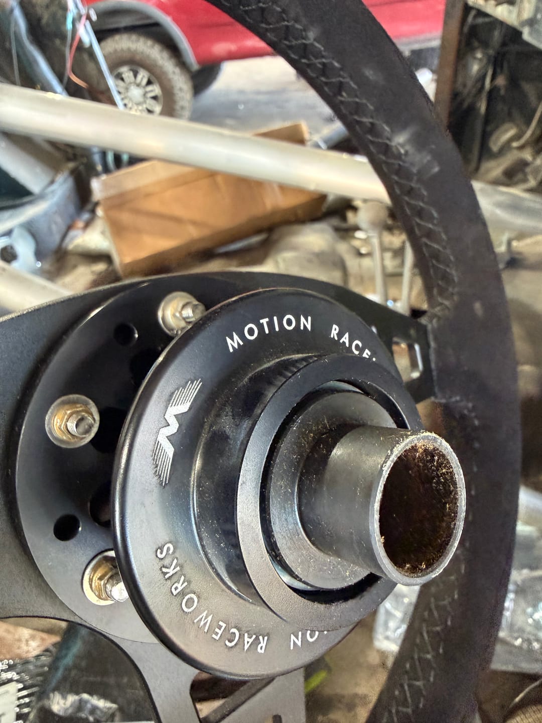 Customer photo review of Motion Raceworks SFI Quick Release Steering Hub 5/6 Bolt Pattern 15-240